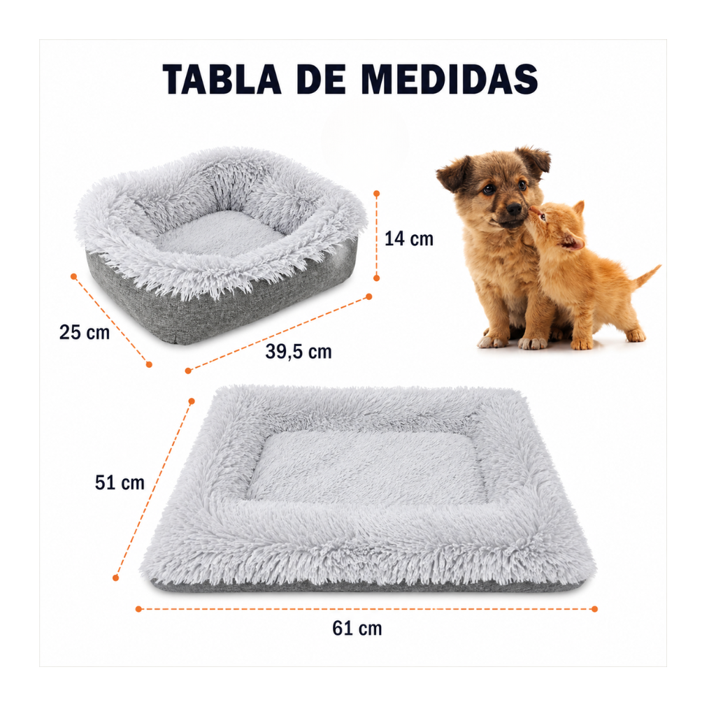 Medidas de la manta t&eacute;rmica para perros: 70 x 50 cm